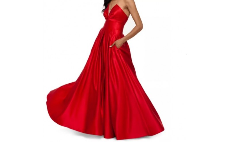 Stunning Red Strapless