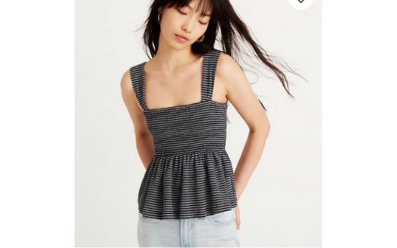Peplum Tank Top in Stripe