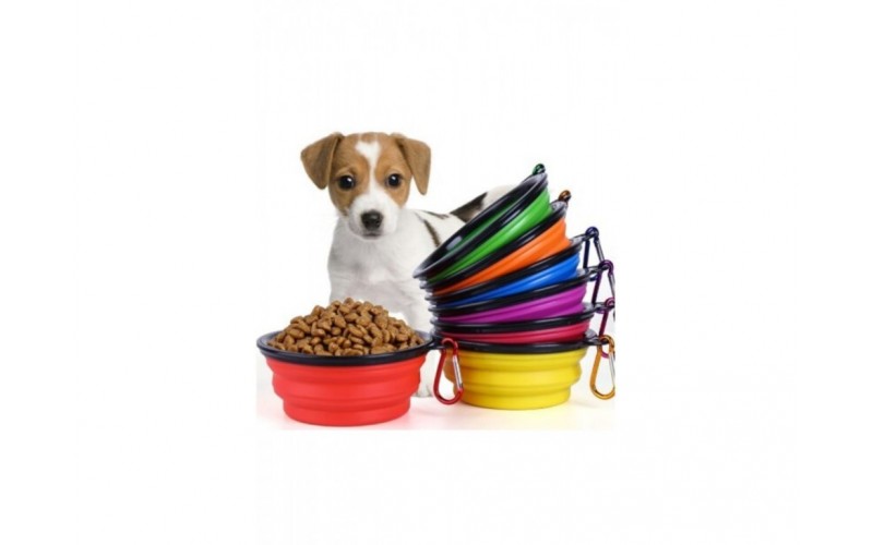 Katlanabilir Kedi Köpek Mama Ve Su Kabı